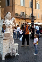 Darbietung auf der Piazza Navona