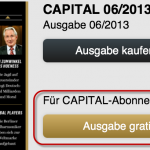 Wer möchte kostenlos die neue CAPITAL iPad App lesen?