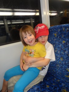 Fahrt in der Bahn von Sydney