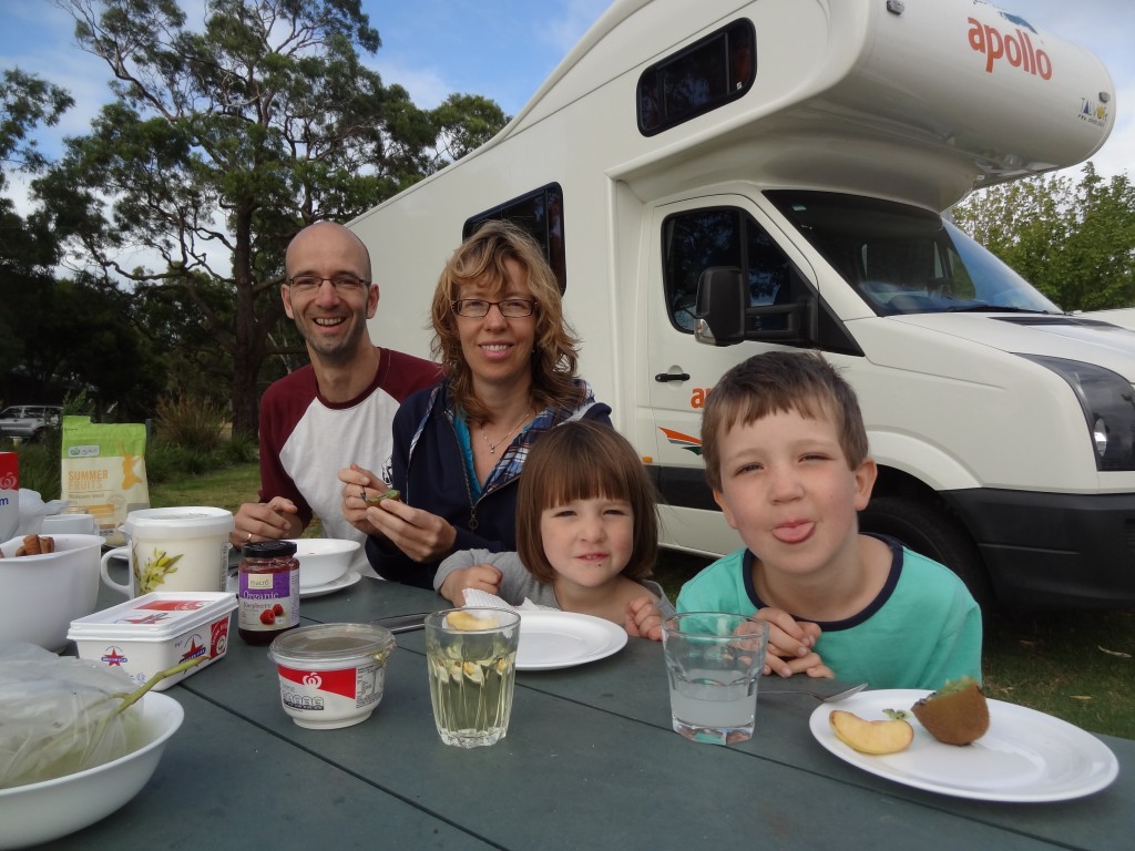 Frühstück mit Camper