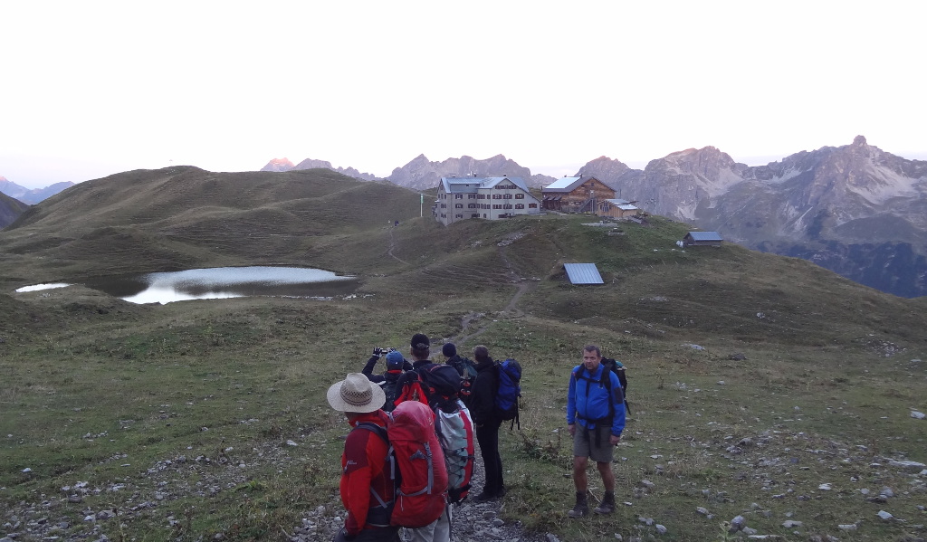 Abmarsch von der Rappenseehütte