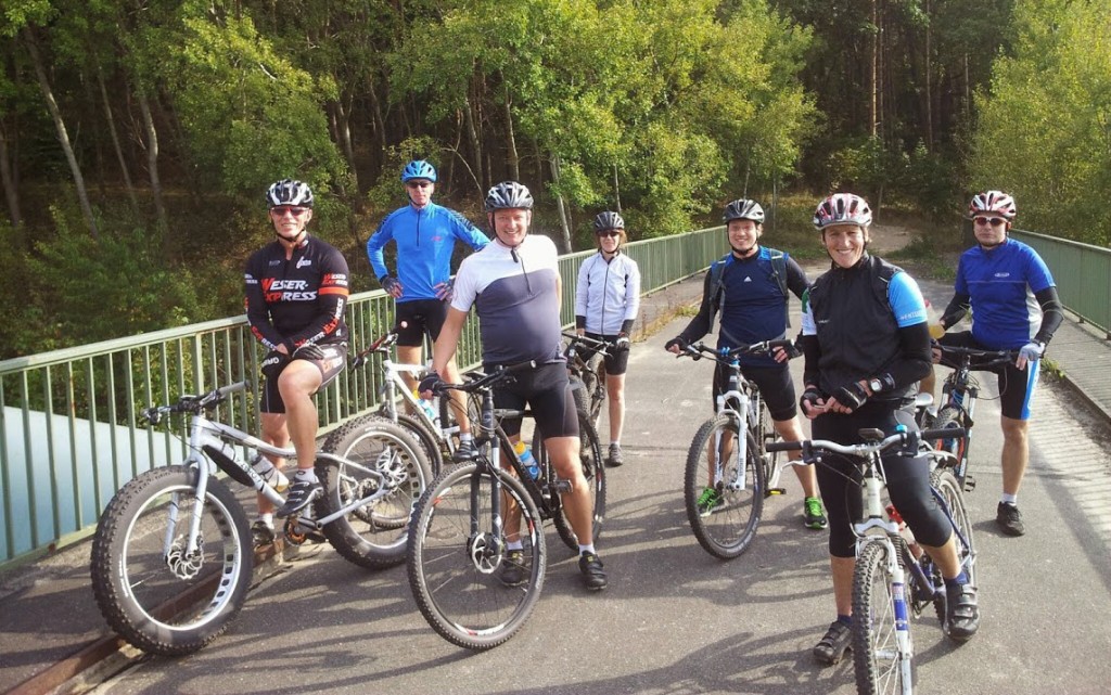 Eschebiker auf MTB-Tour am Geesthang bei Geesthacht